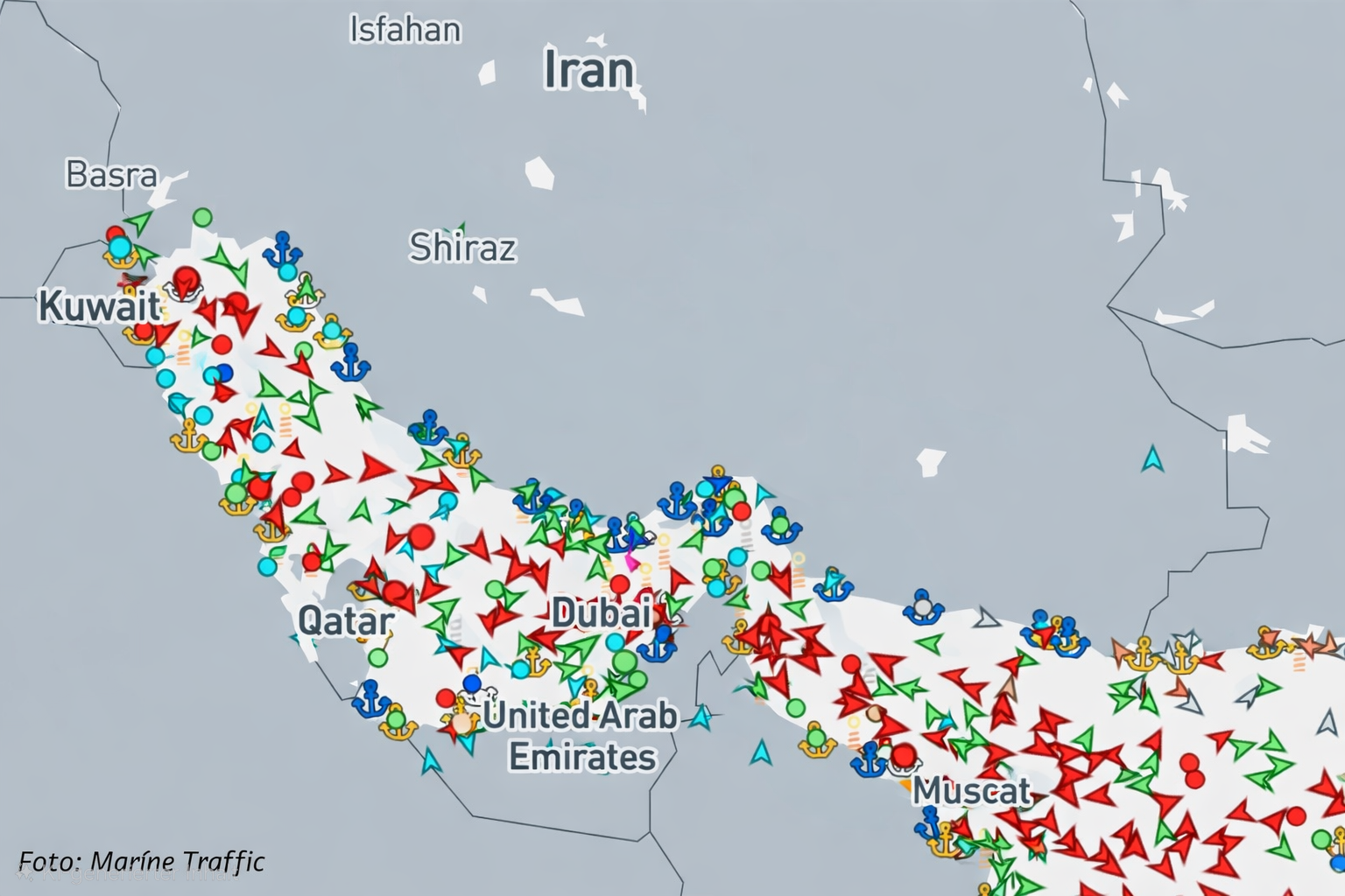 Schiffe in iranischen Gewässern verlieren Policen